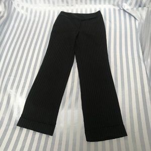 Star City Black/Blue Pinstripe bootleg pants Sz 5